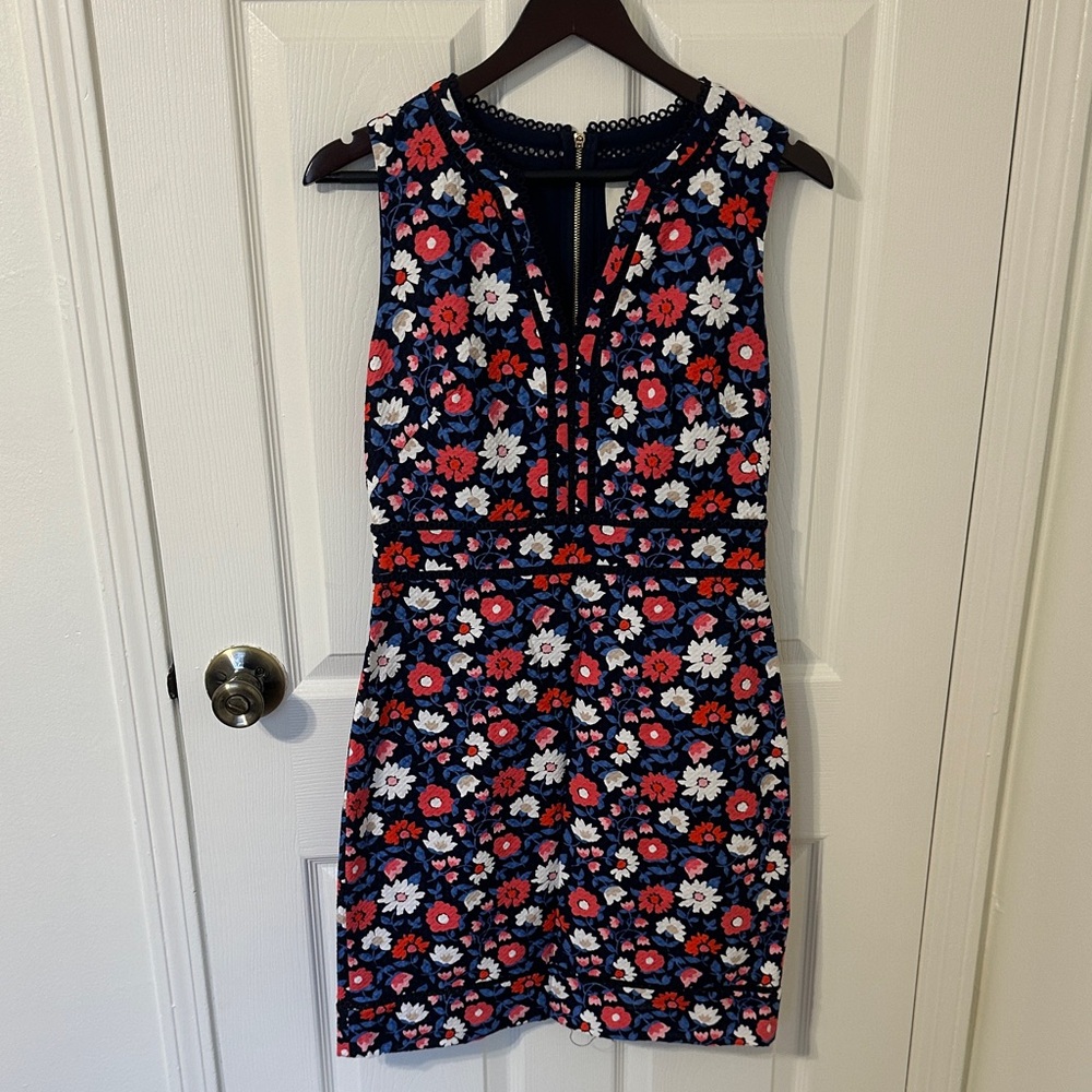 Kate Spade Navy Floral Mini Dress